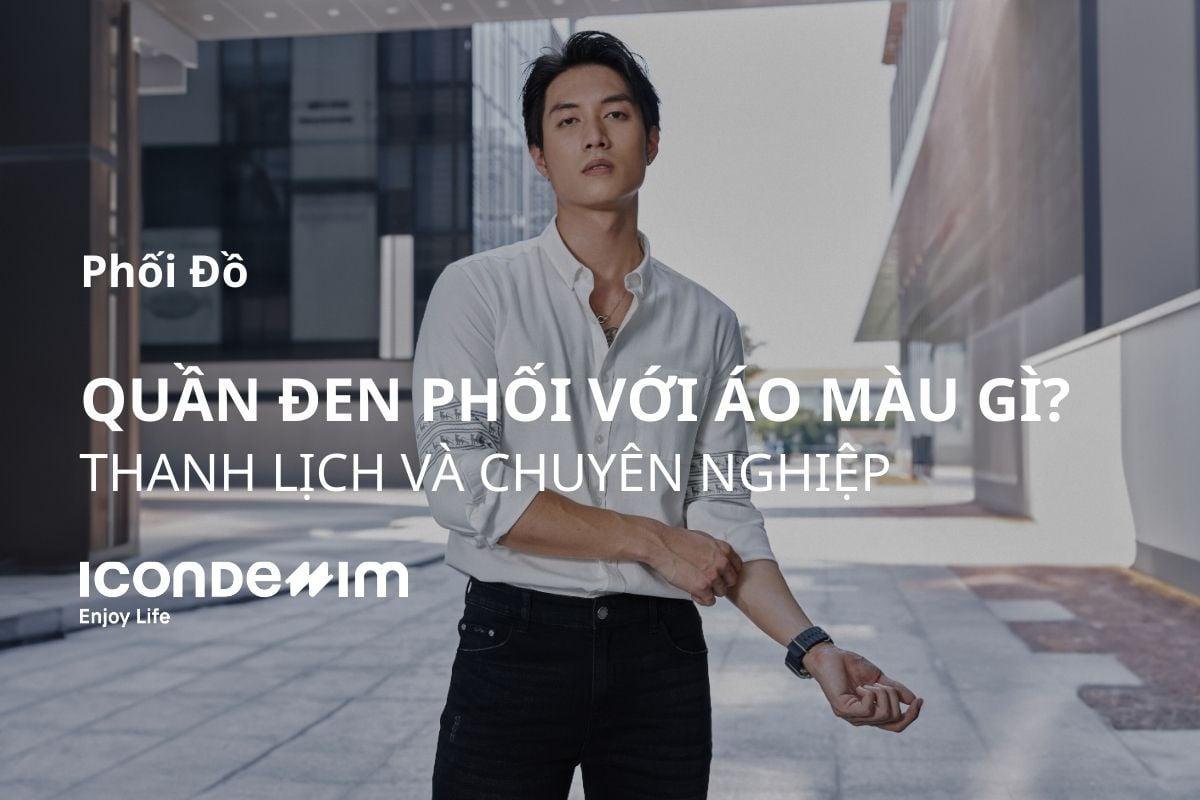 Quần đen mặc áo màu gì: Kết hợp quần đen với áo màu nổi bật tạo điểm nhấn ấn tượng